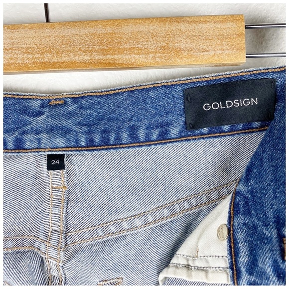 Goldsign Relaxed Straight Leg Jean in Elmont Size 24 - Picture 6 of 9
